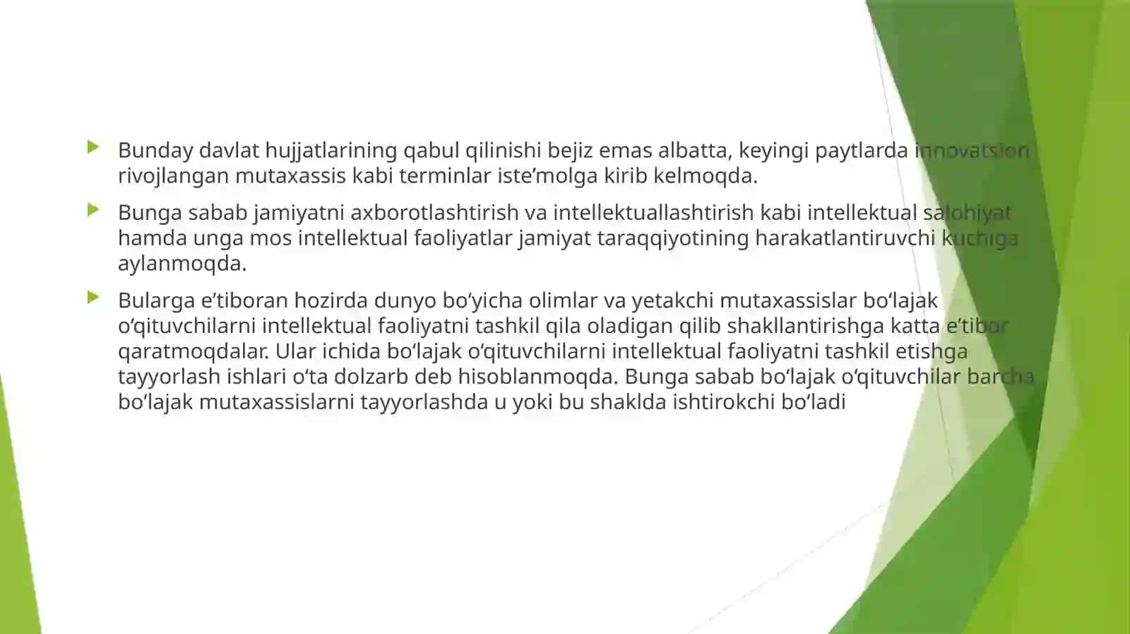 Ta’limjarayonida integratsion texnologiyalar 3