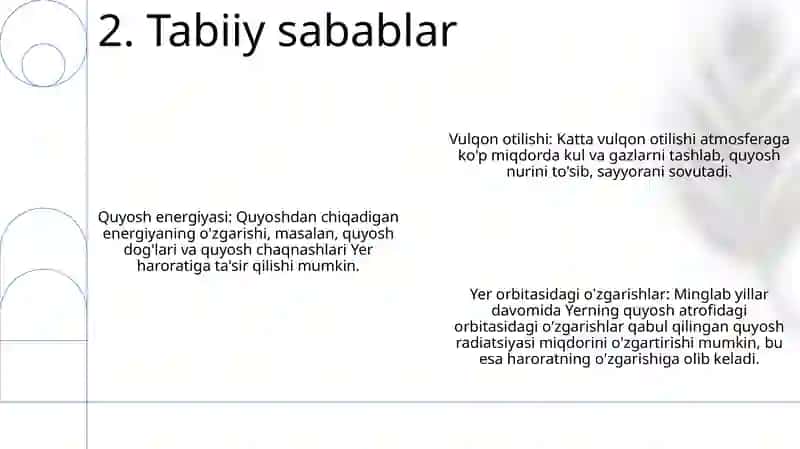 Iqlim O'Zgarishining Asosiy Sabablari 3