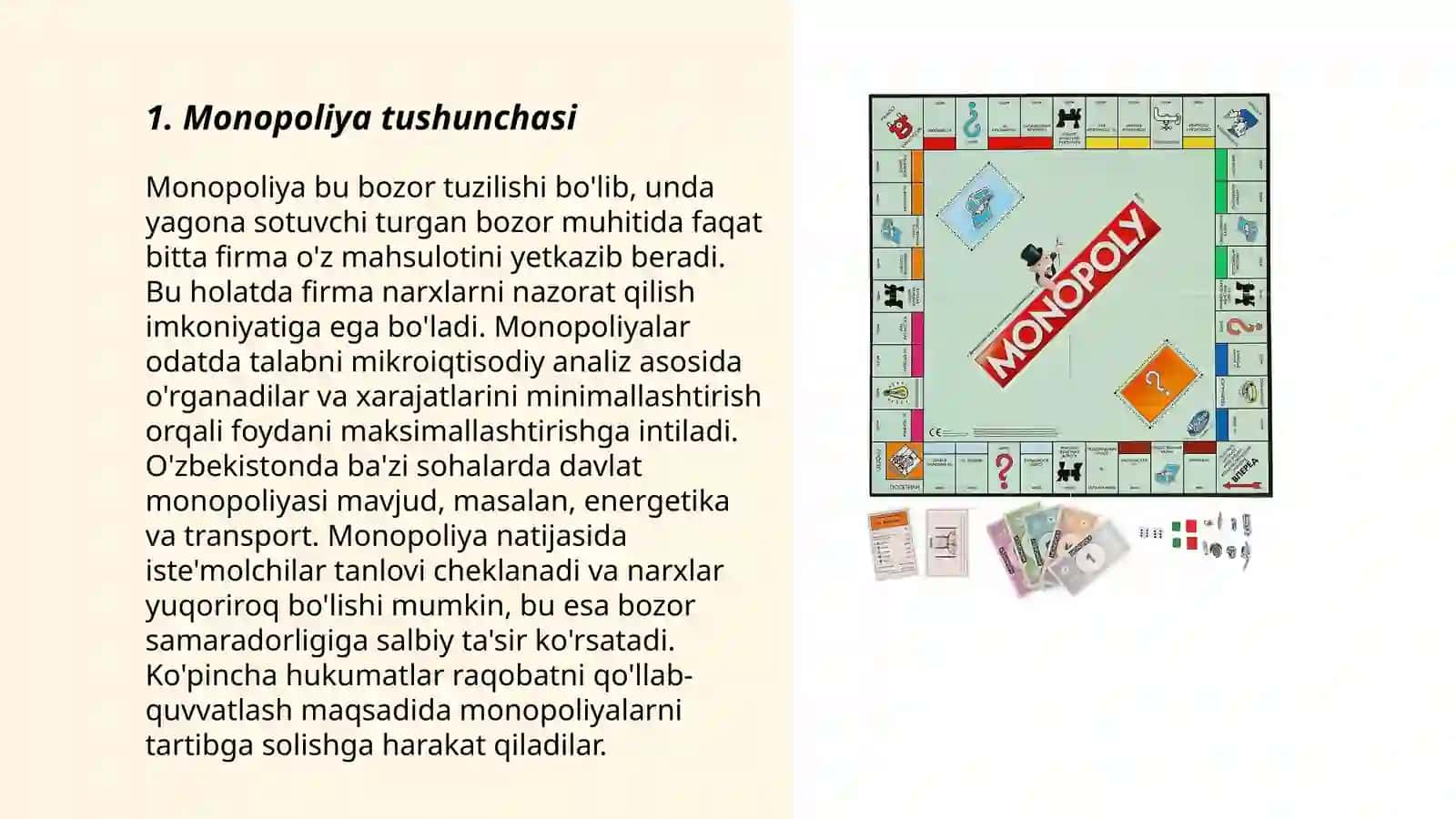 Monopoliya va monopsoniya 3