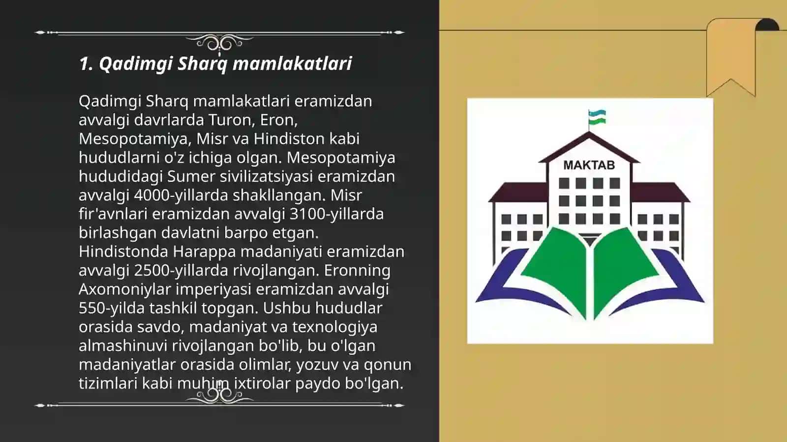 Qadimgi Sharq mamlakatlari 3