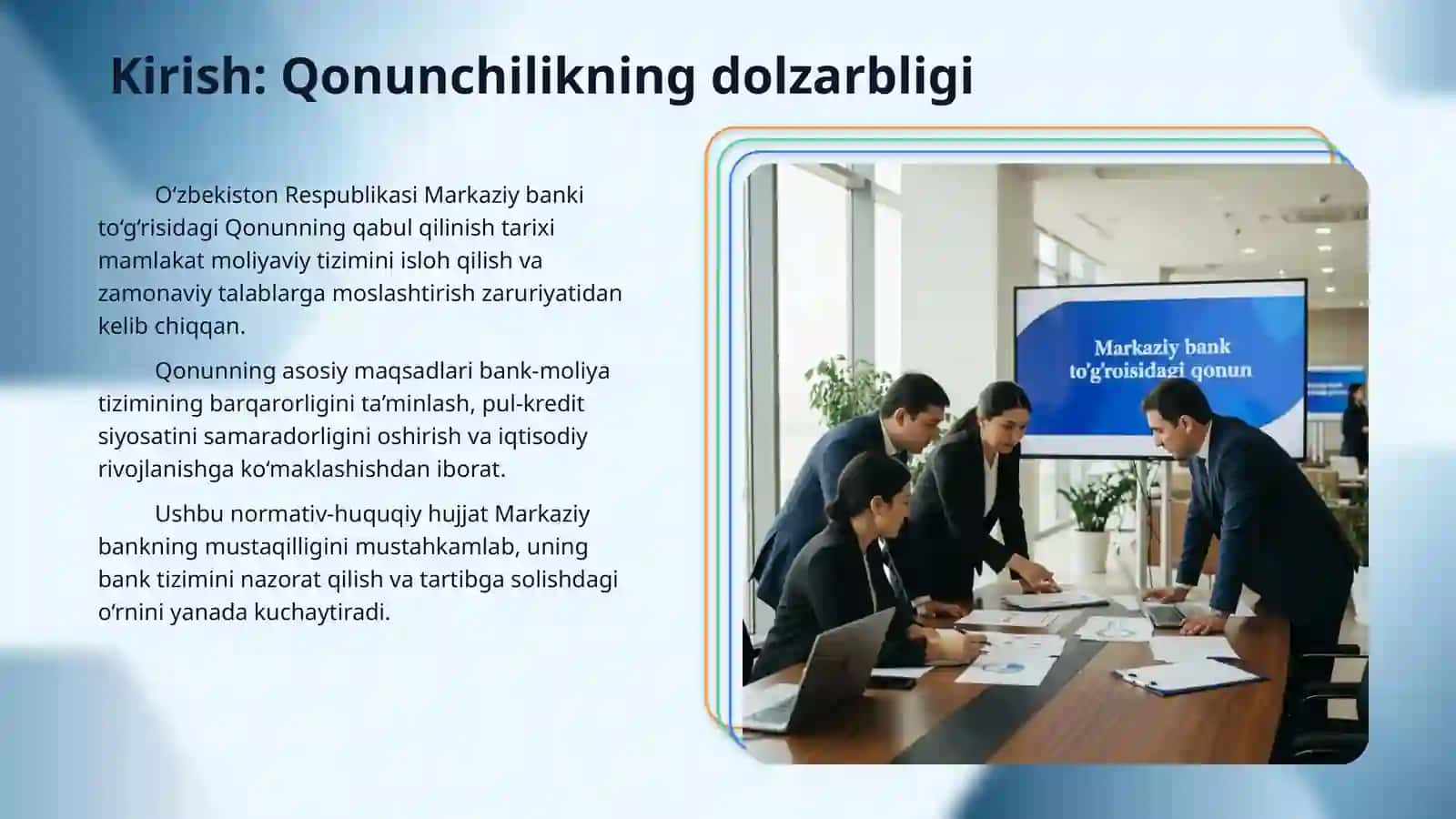 Markaziy bank togrisidagi qonun 3