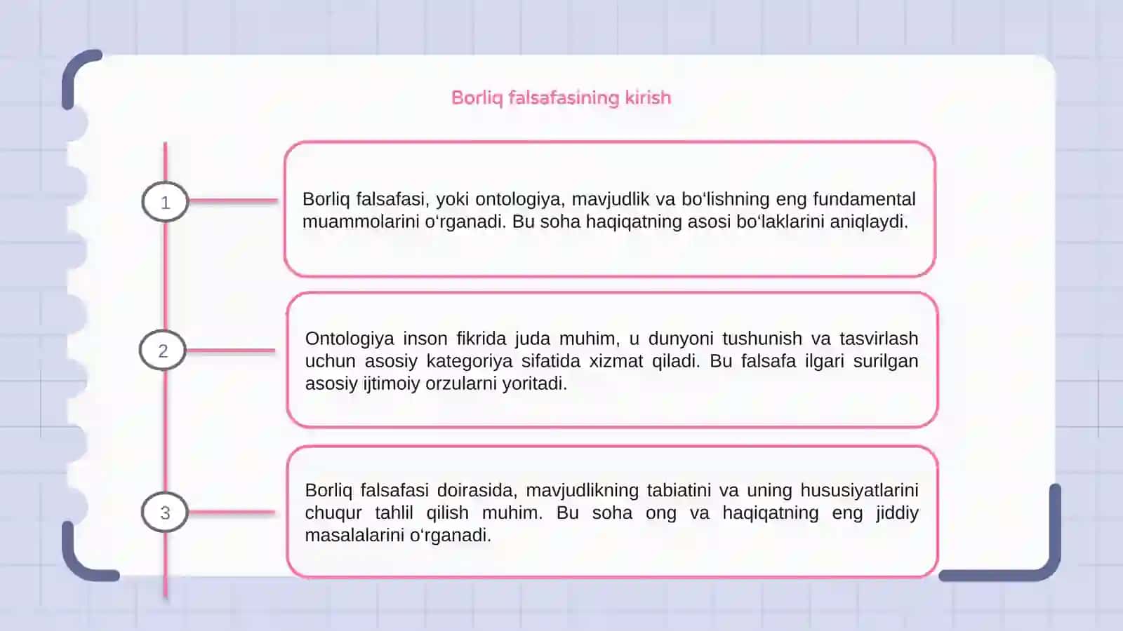 Borliq falsafasi (Ontologiya) 3