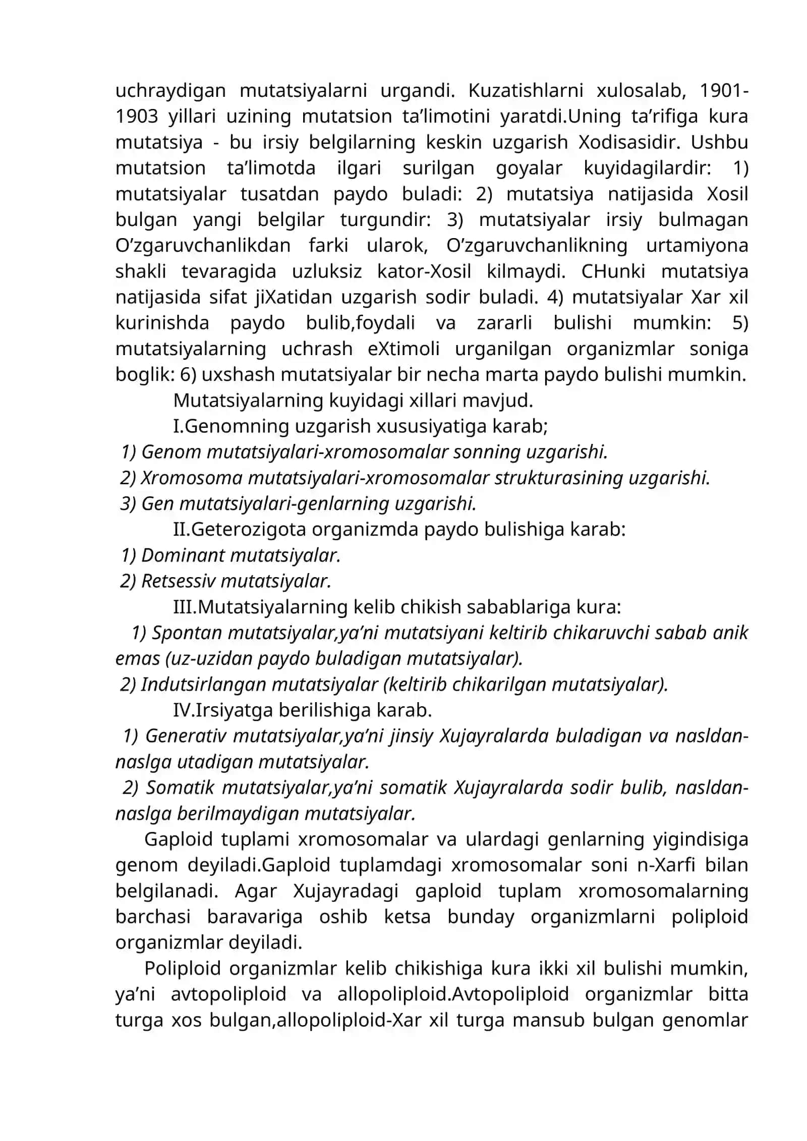 O‘zgaruvchanlik qonuniyatlari 3