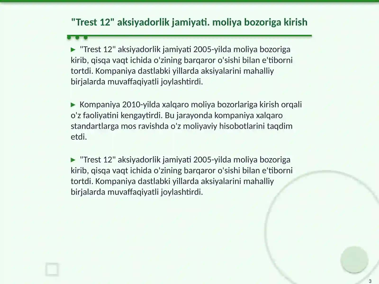 "Trest 12" aksiyadorlik jamiyati 3