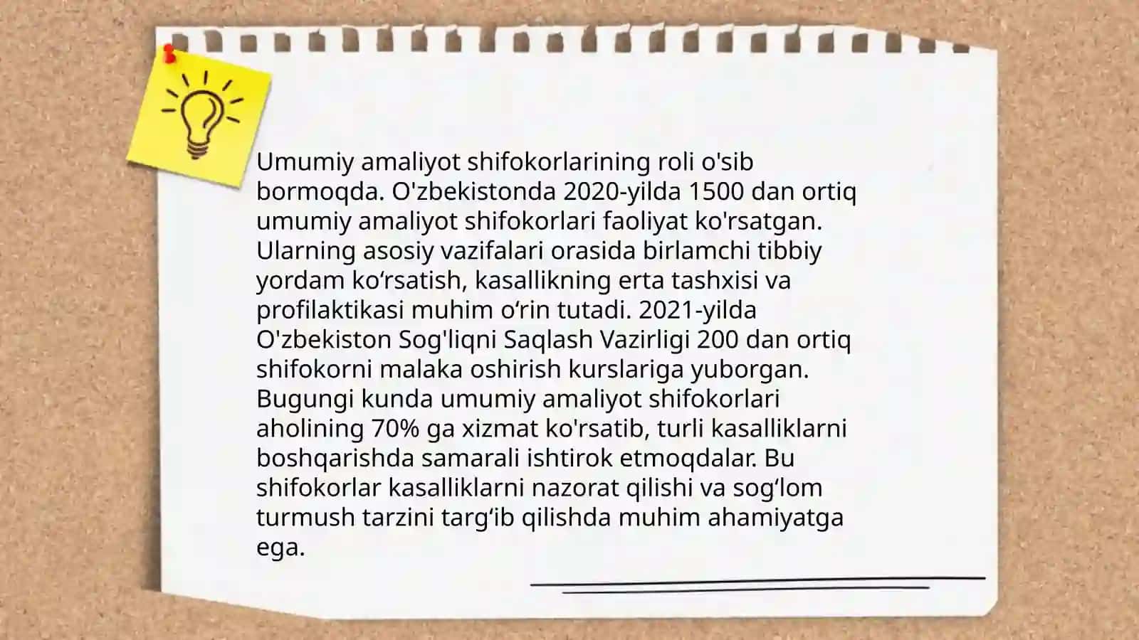 Umumiy Amaliyot Shifokorlarining Roli 3