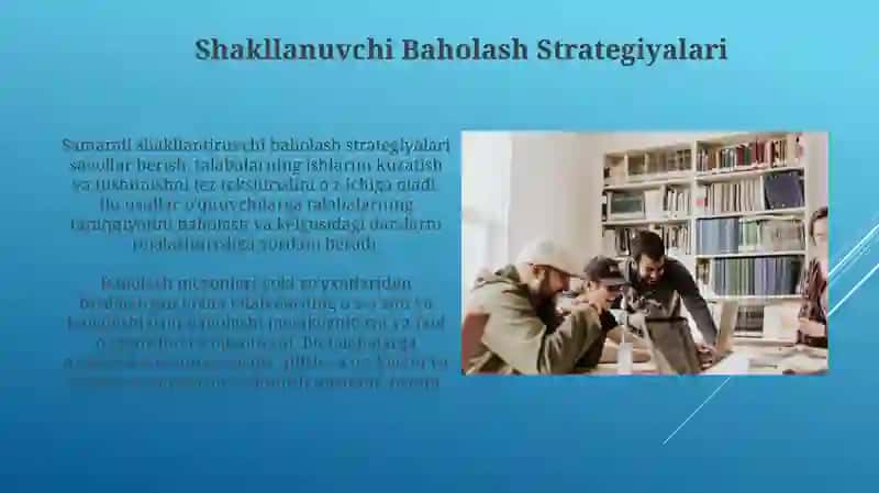Shahkallantiruvchi Baholash Strategiyalari 3
