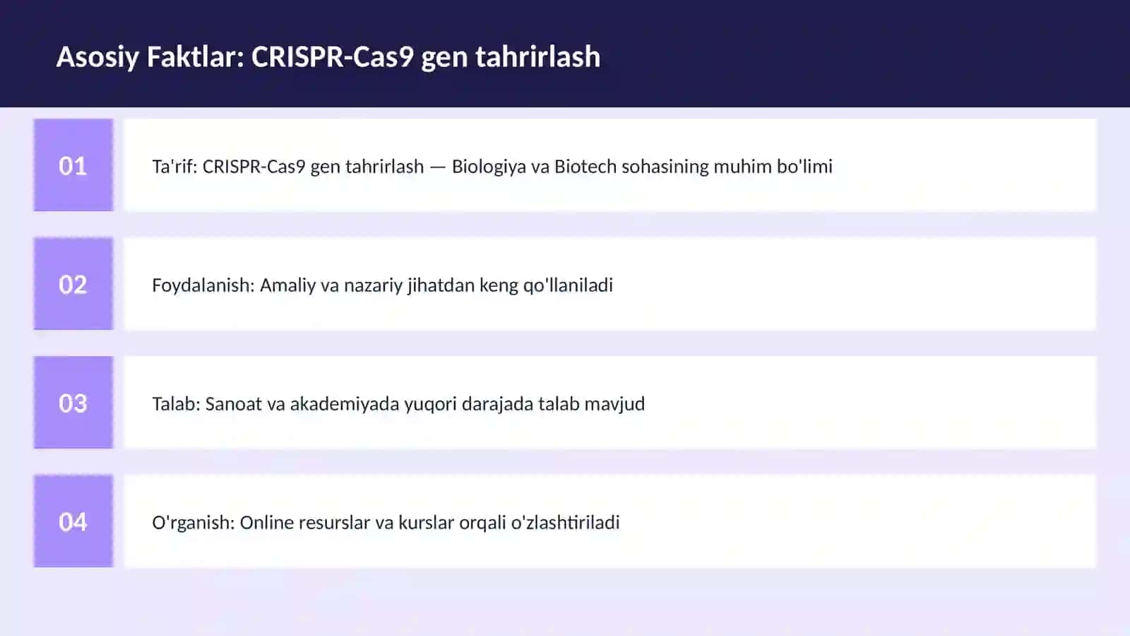 CRISPR-Cas9 gen tahrirlash 3