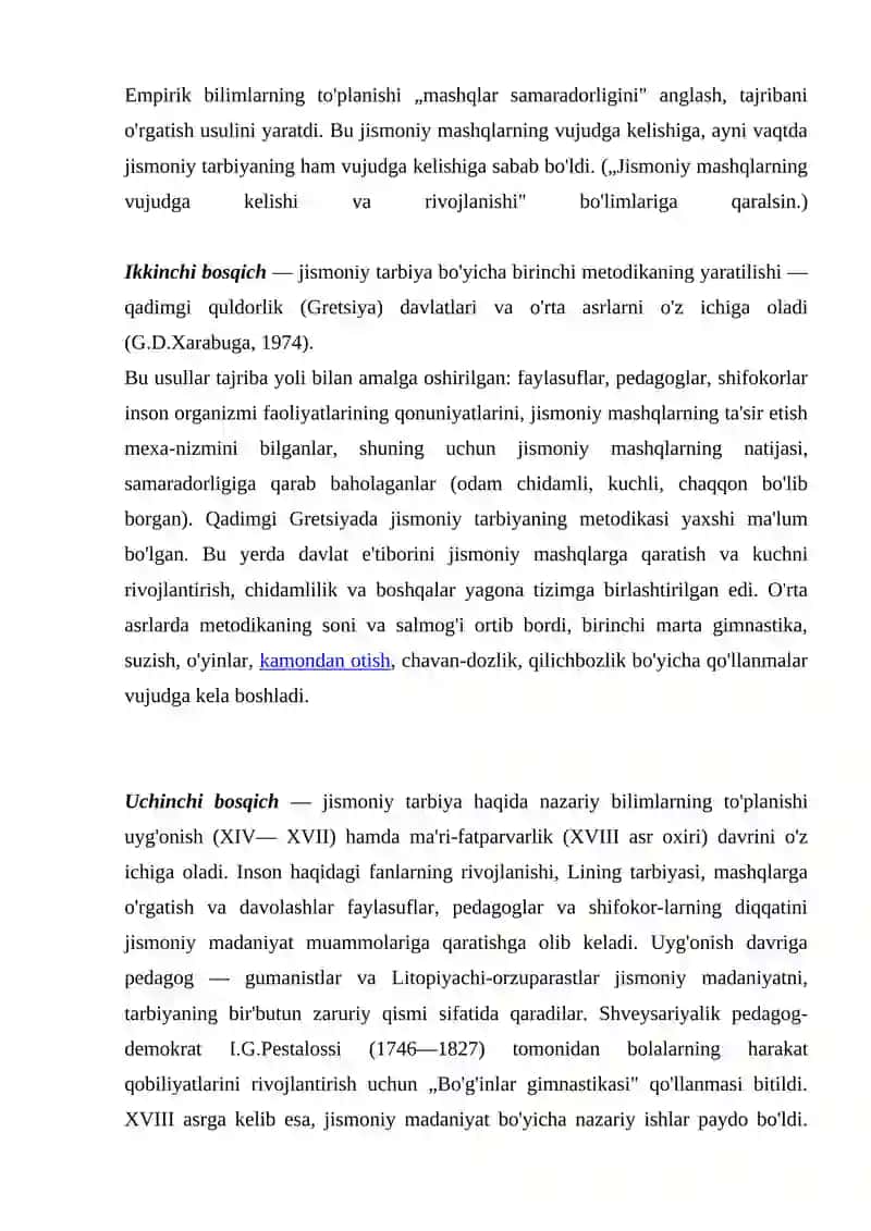 SPORT MASHQLARIGA OʻRGATISH 3