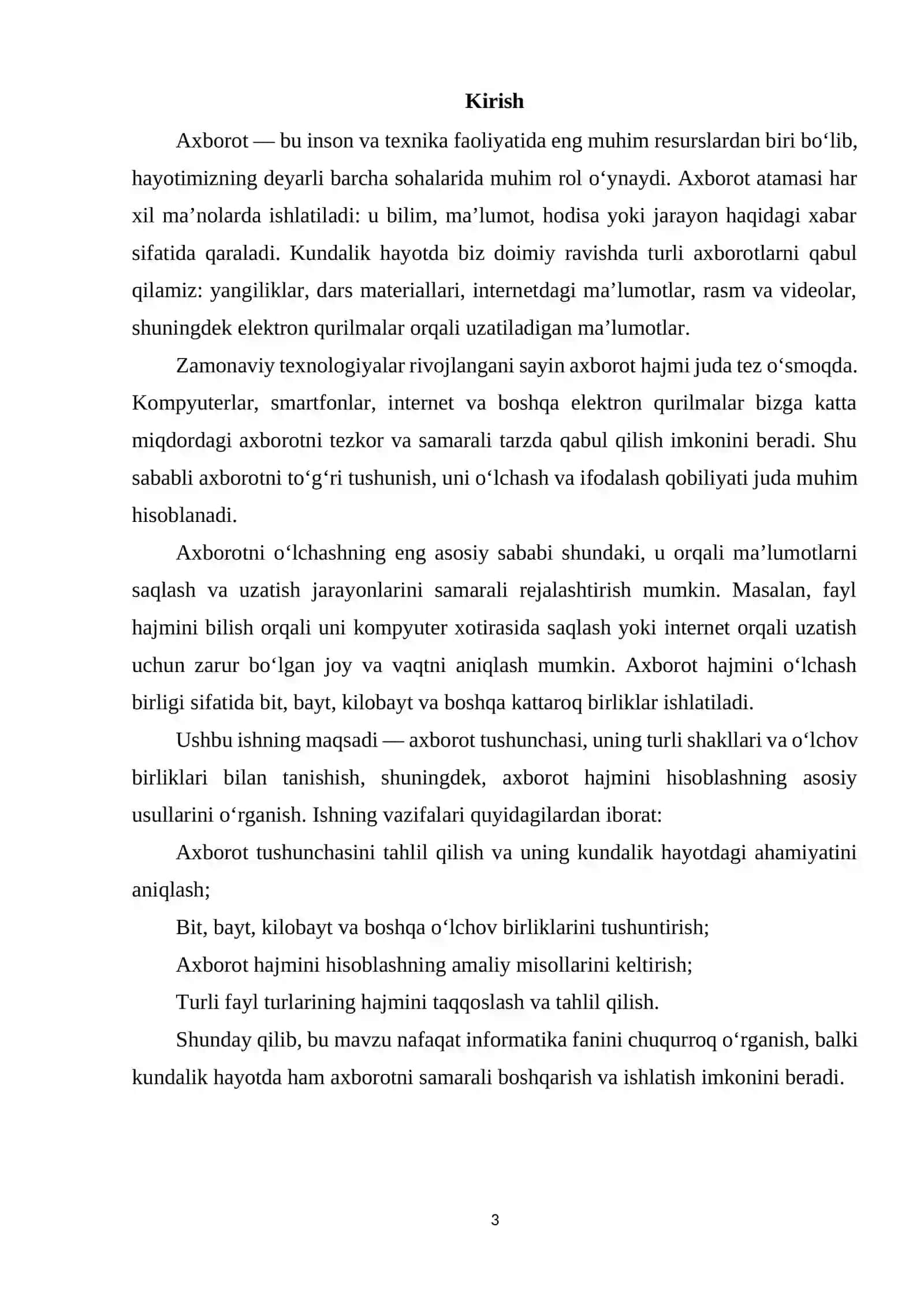 KOMPYUTER INJINIRINGIGA KIRISH 3