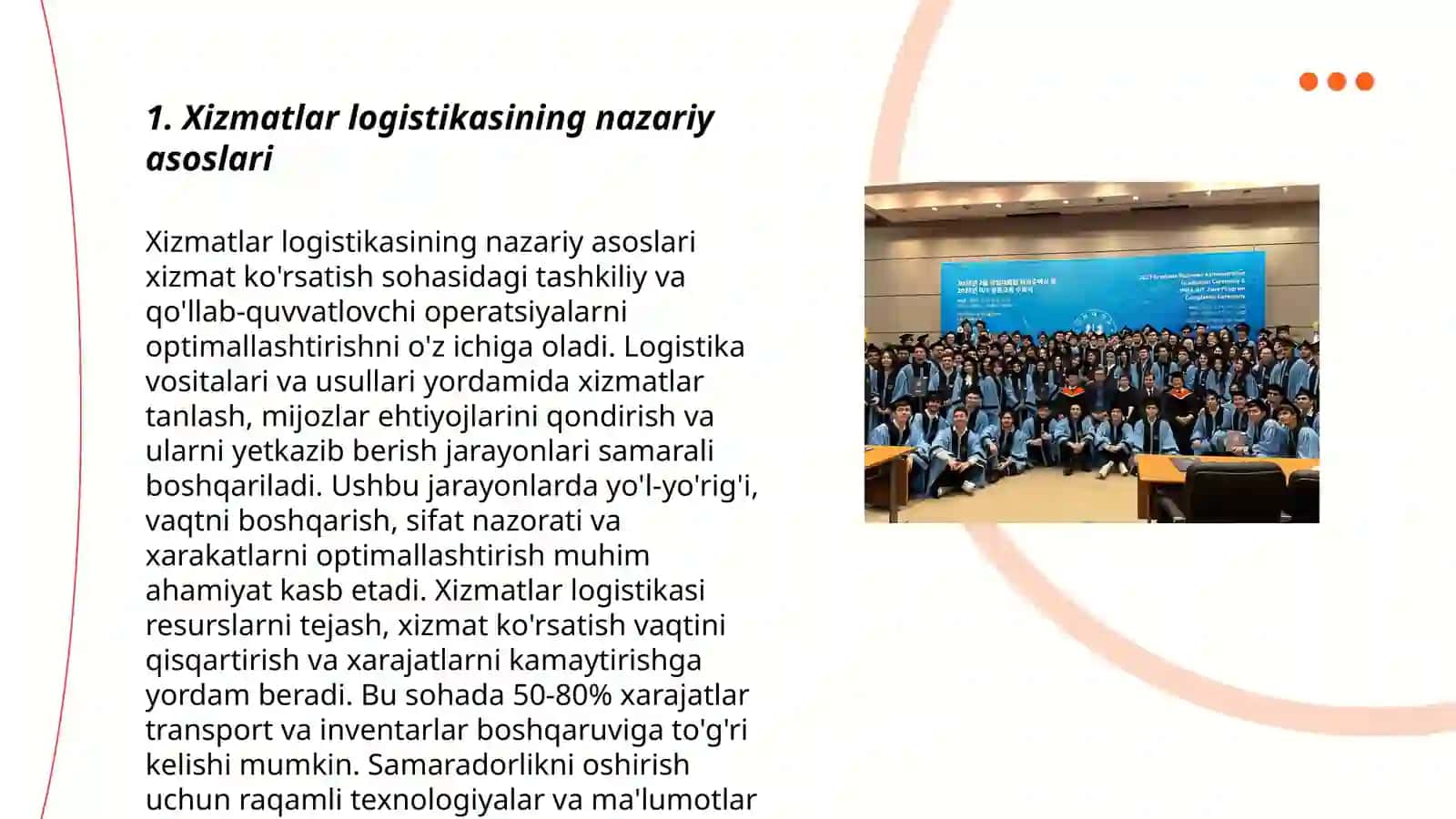 Xizmatlar logistikasining nazariy asoslari 3