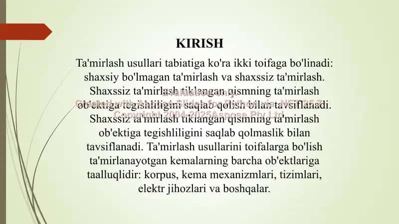 Qobiqlarni ta’mirlash usullari 3
