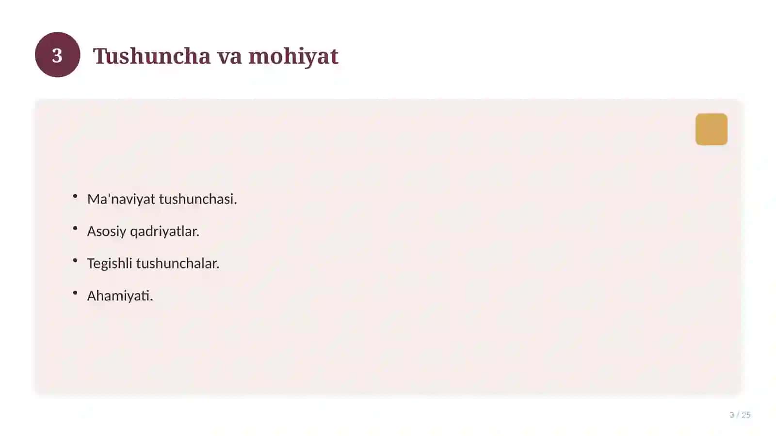 YOSHLARNING MA'NAVIY KAMOLOTGA YETKAZISHDA DINNING O‘RNI 3