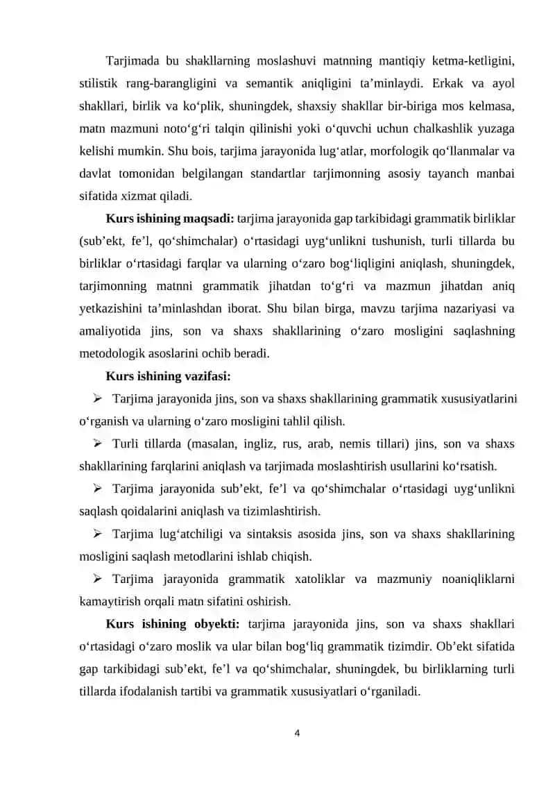 TARJIMADA JINS, SON, SHAXS SHAKLLARINING O‘ZARO MOSLIGI 3