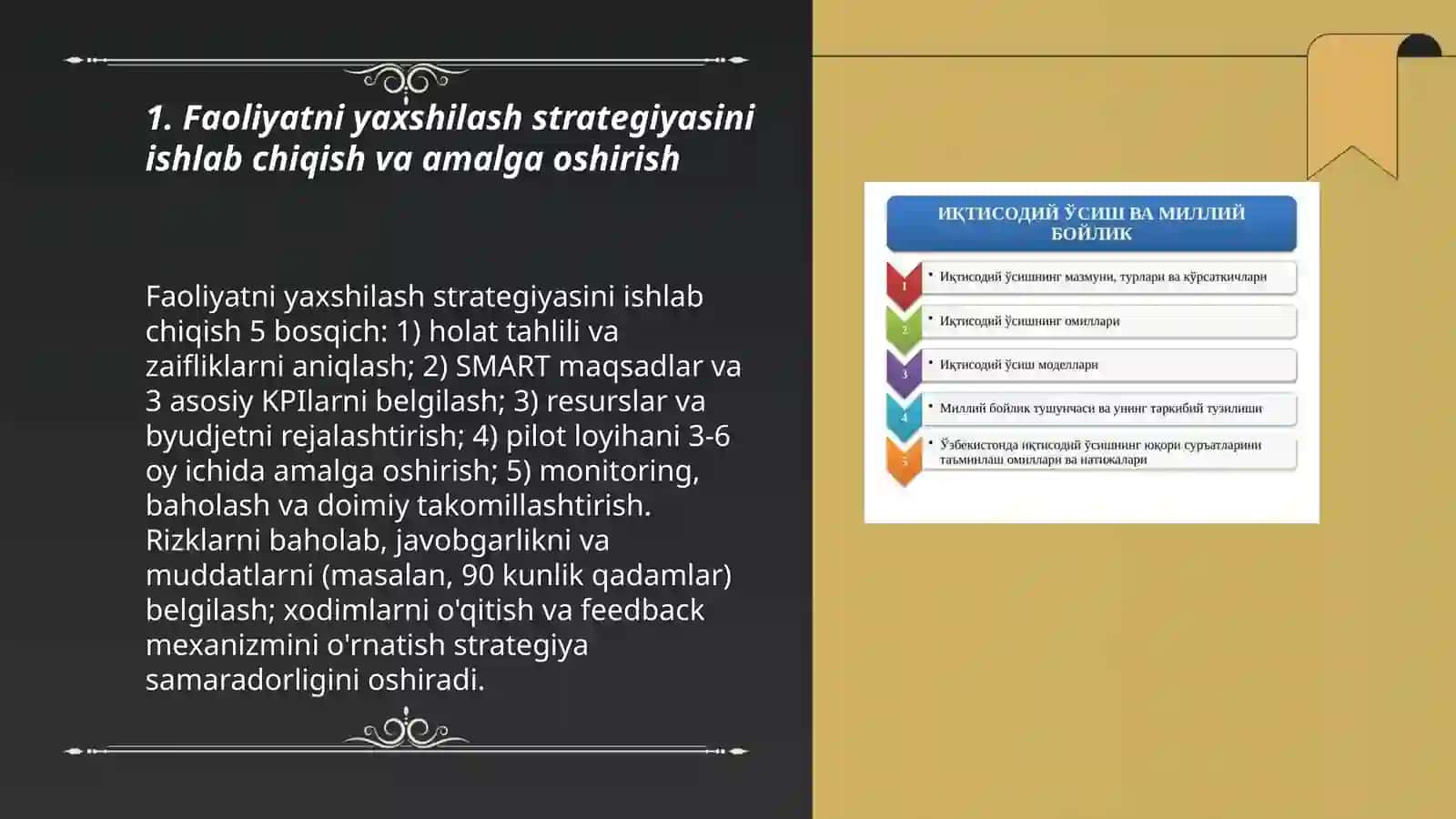Faoliyatni yaxshilashga raxbarlik qilish 3