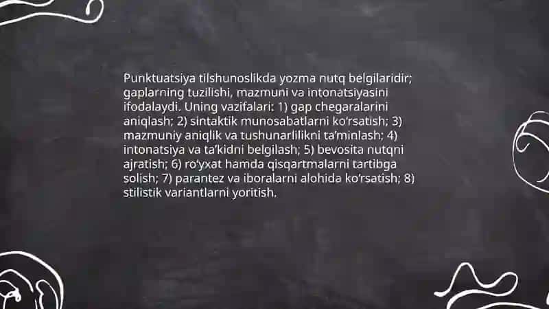 O'zbek tili punktuatsiyasi 3