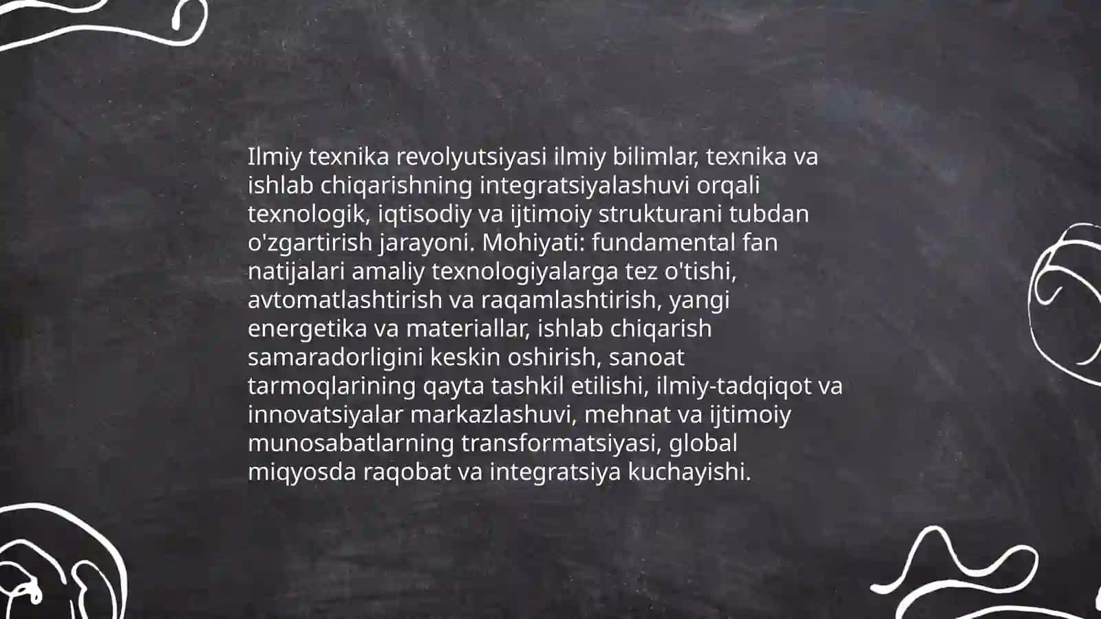 Ilmiy texnika revolyutsiyaning mazmuni 3