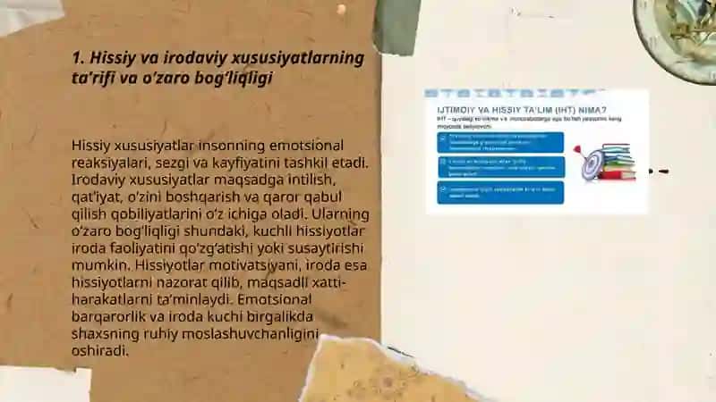 Hissiy irodaviy xususiyatlar 3