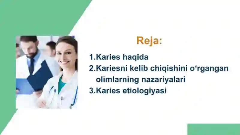 Karies kelib chiqish nazariyalari. 3