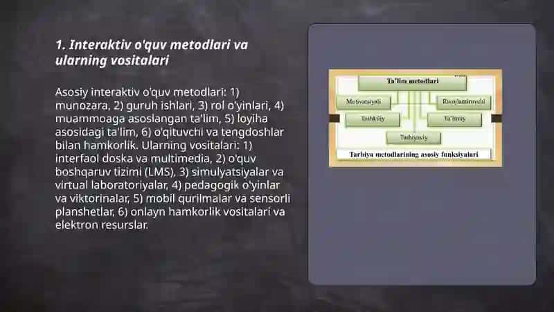 Ta'lim metodlari va vositalari 3
