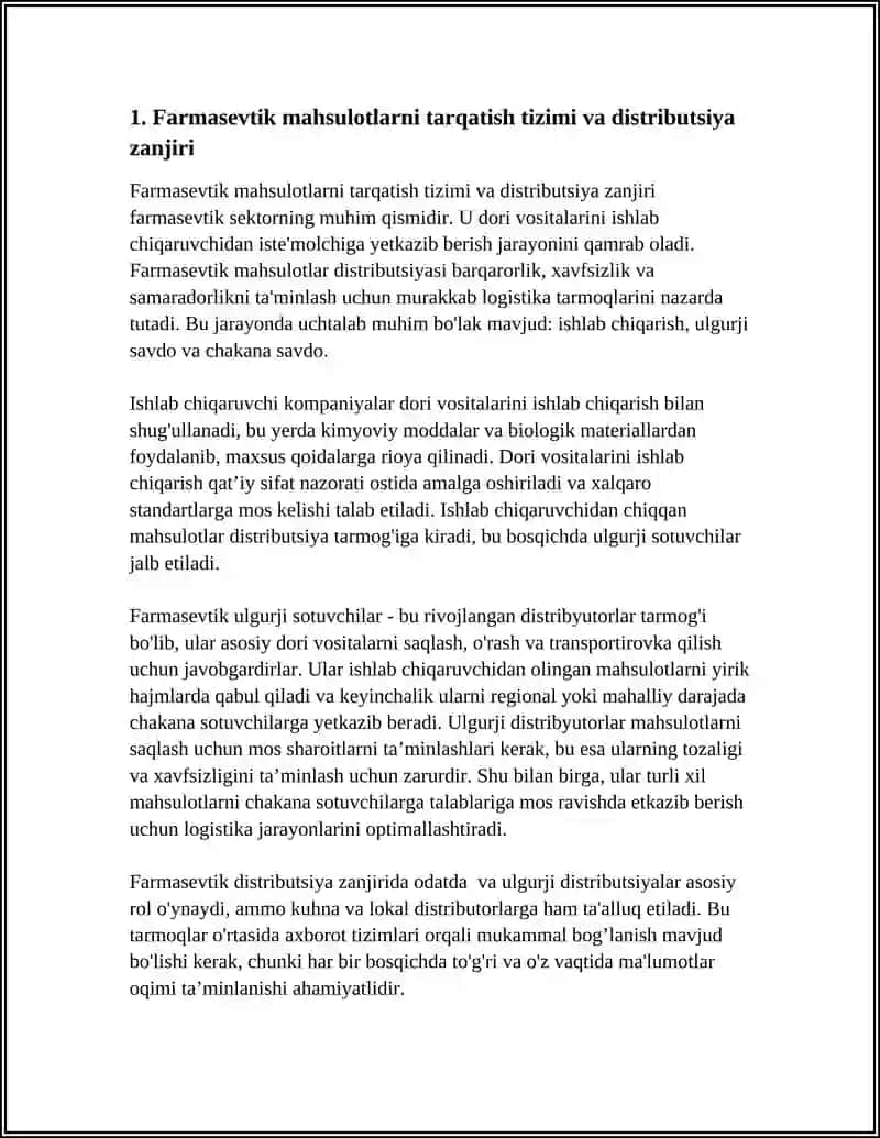 DISTRIBYUTORLIK FAOLIYATI 3