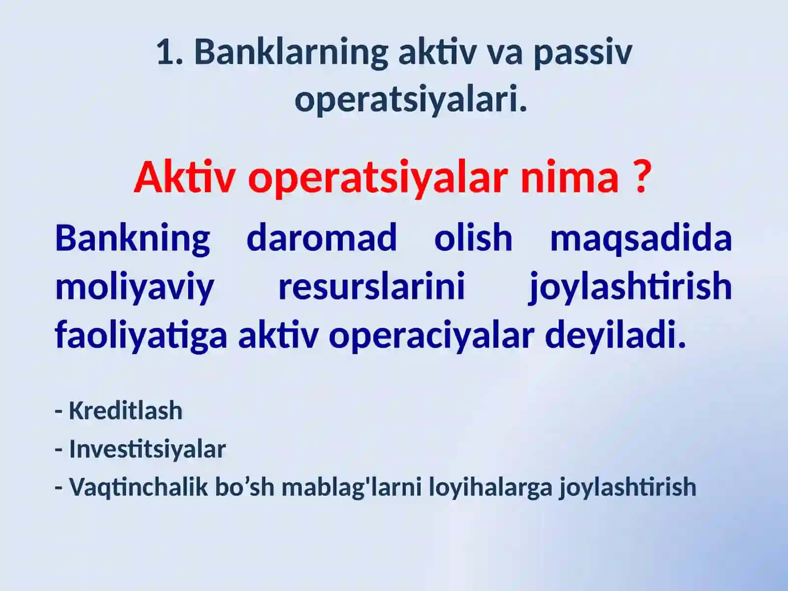 Bank operatsiyalari 3