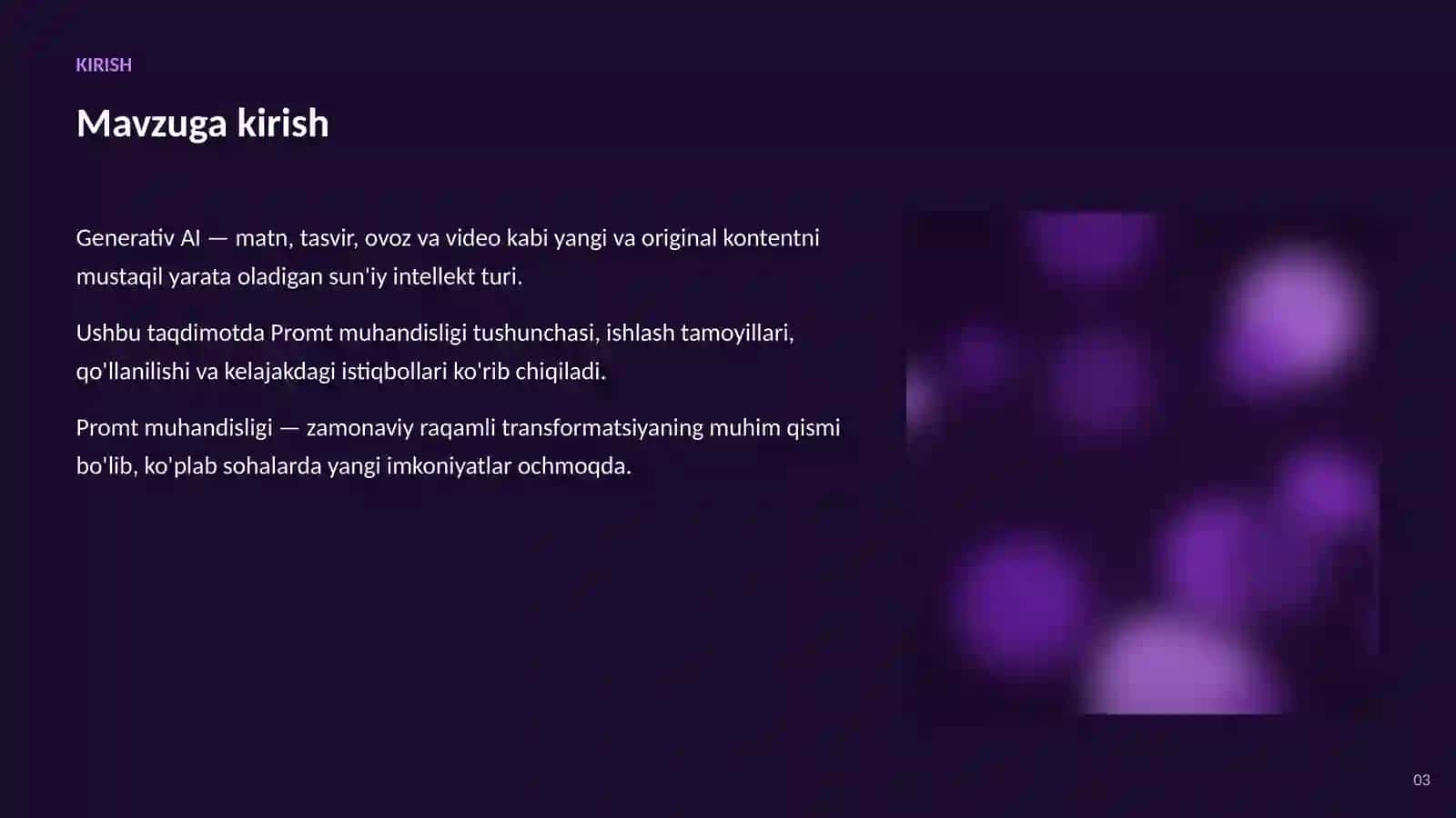 Generativ SUN'IY INTELLEKT 3