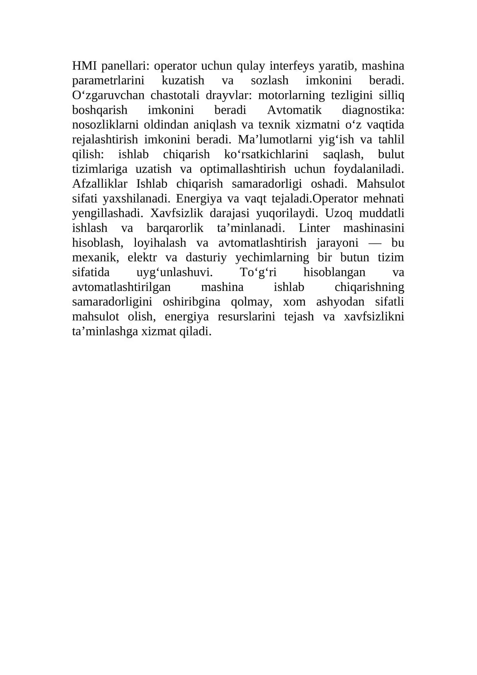 Linter mashinalarini hisoblash, loyihalash va avtomatlashtirish 3