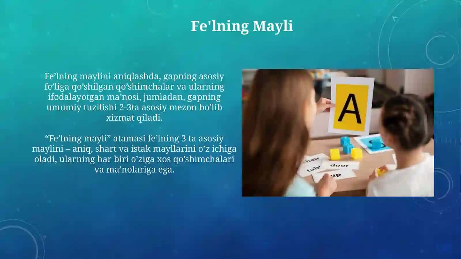 Grammatika qoidalarini òrgatish:sodda konstruksiyalar 3