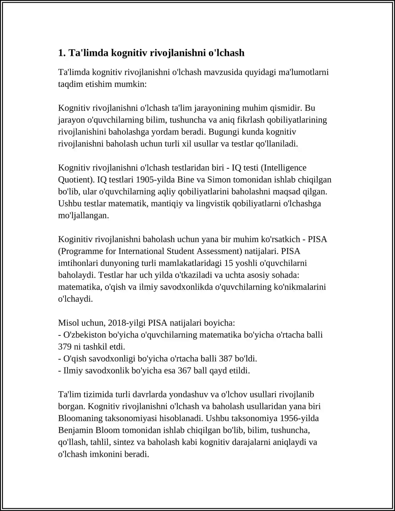 TA’LIM OLGANLIKNI TASHXIS ETISH 3