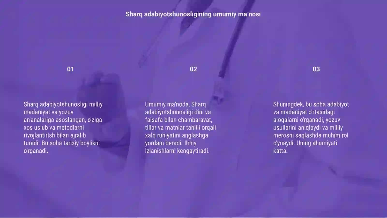 Sharq adabiyotshunosligining oʻziga xos jihatlari 3