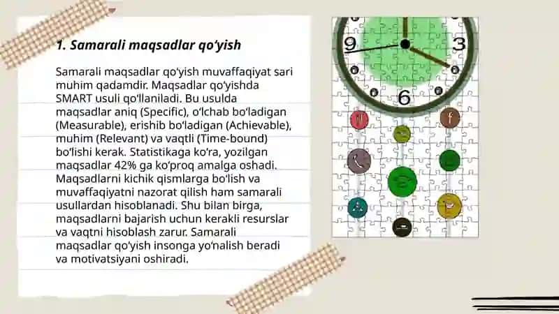 Vaqtni boshqarish kônikmasi 3