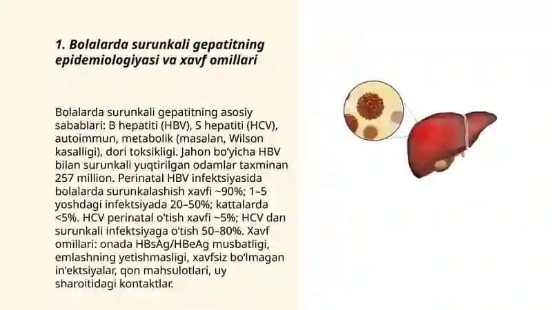 Bolalarda Surunkali gepatit 3