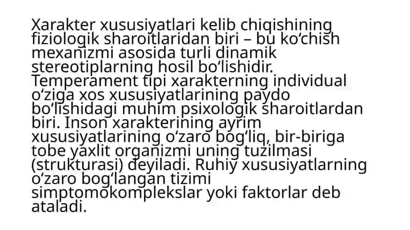 Xarakter va qobiliyat 3