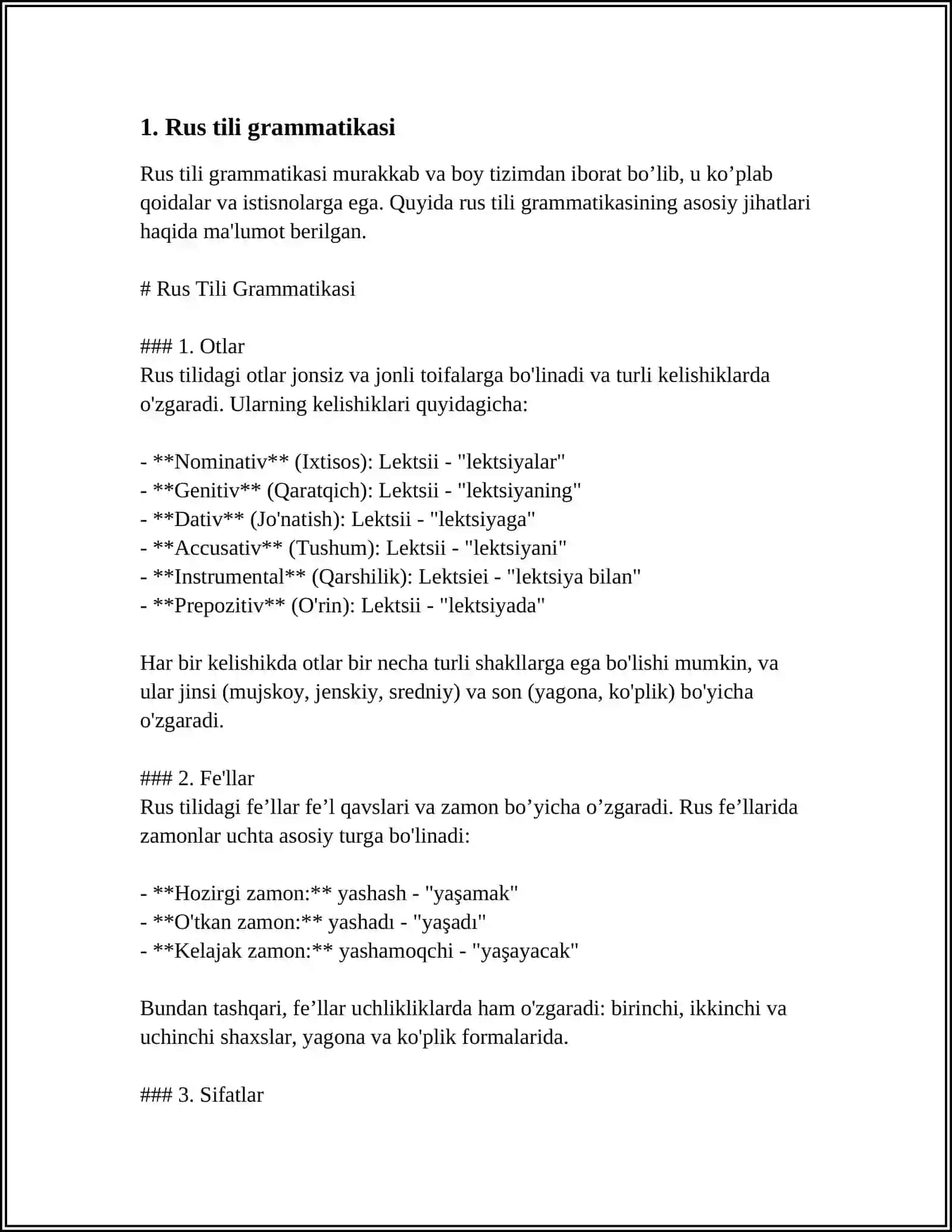 Rus Tili Grammatikasi 3