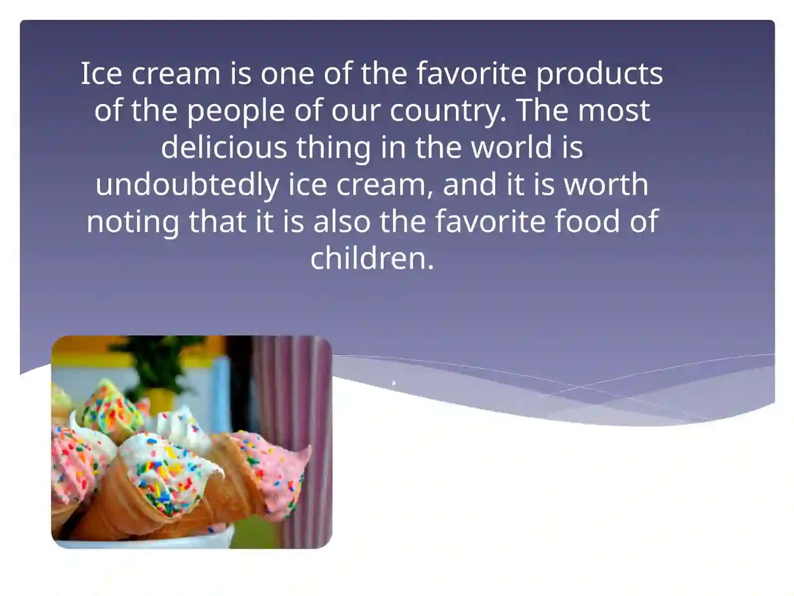 Business plan: Ice cream 3