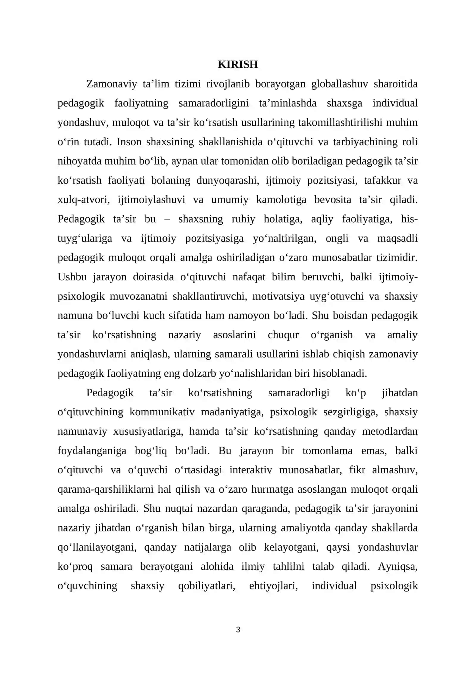 PEDAGOGIK TA'SIR KO'RSATISH USULLARI 3