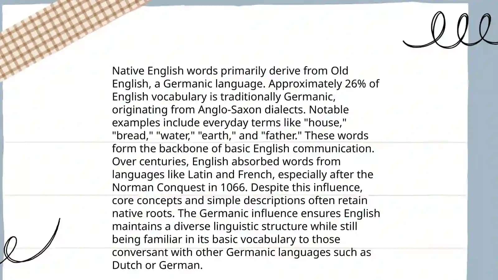 Classification of vocabulary system of the language etymology 3