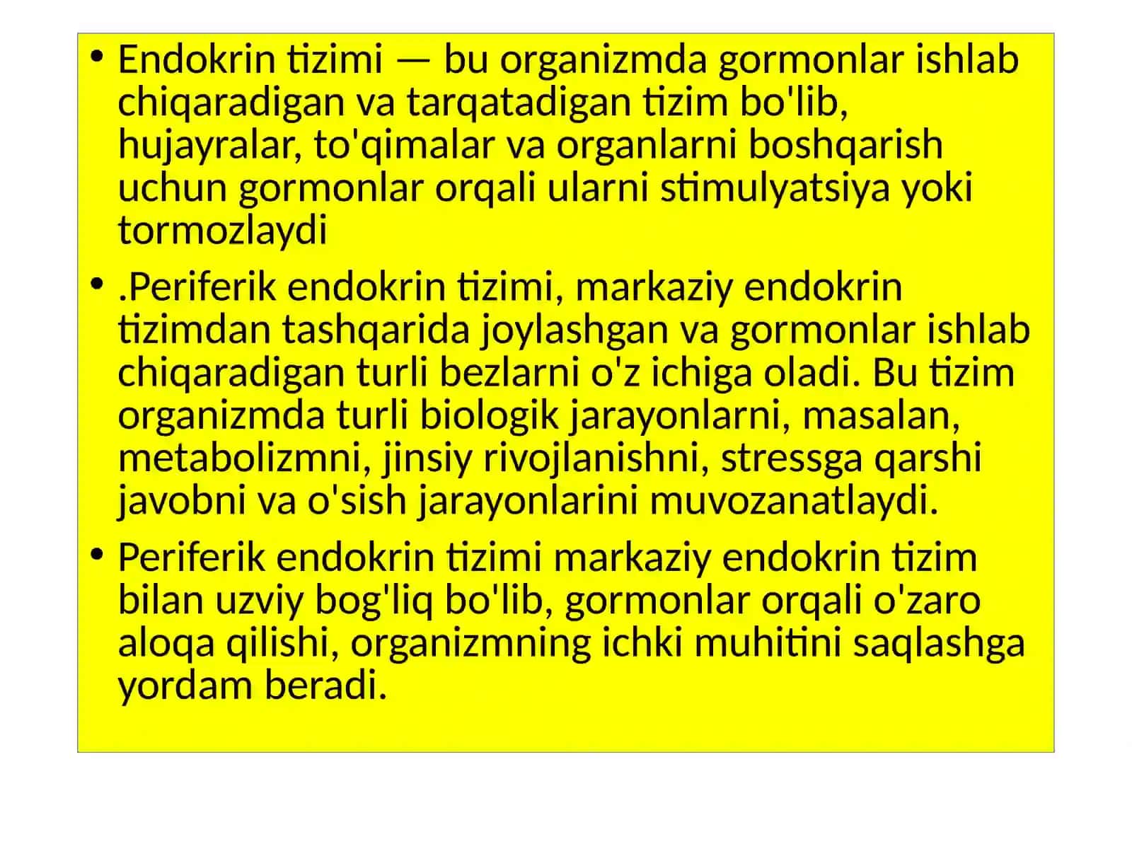 Pereferik endokrin sistemasi 3