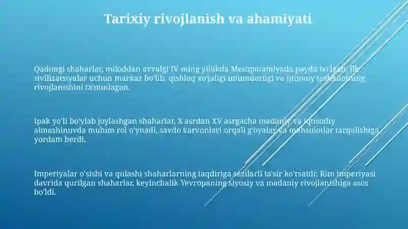 Tarixiy shaharlar 3