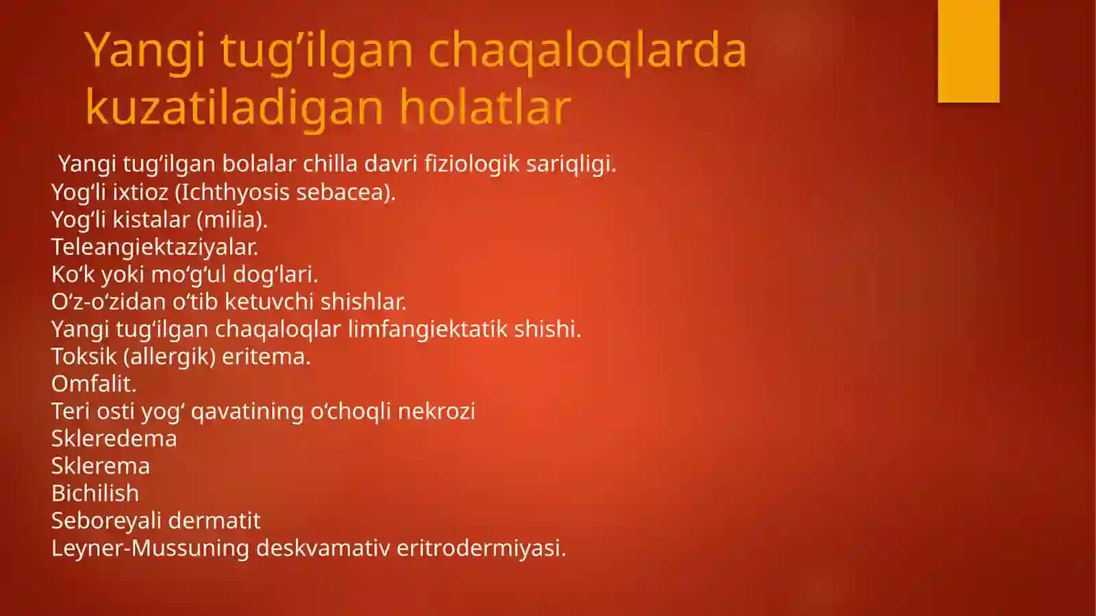 Yangi tug'ulgan chaqaloqlarda teri kasalliklari 3
