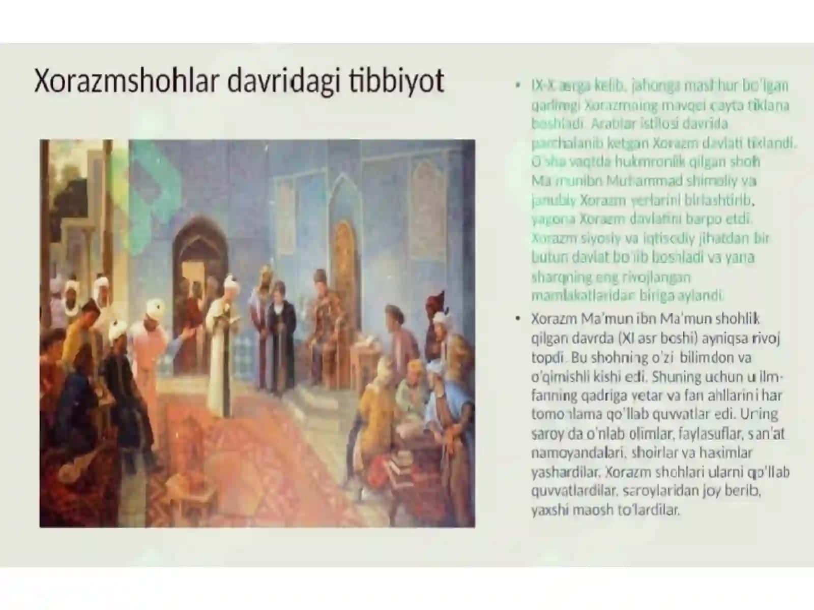 Xorazmshohlar davrida tibbiyot 3