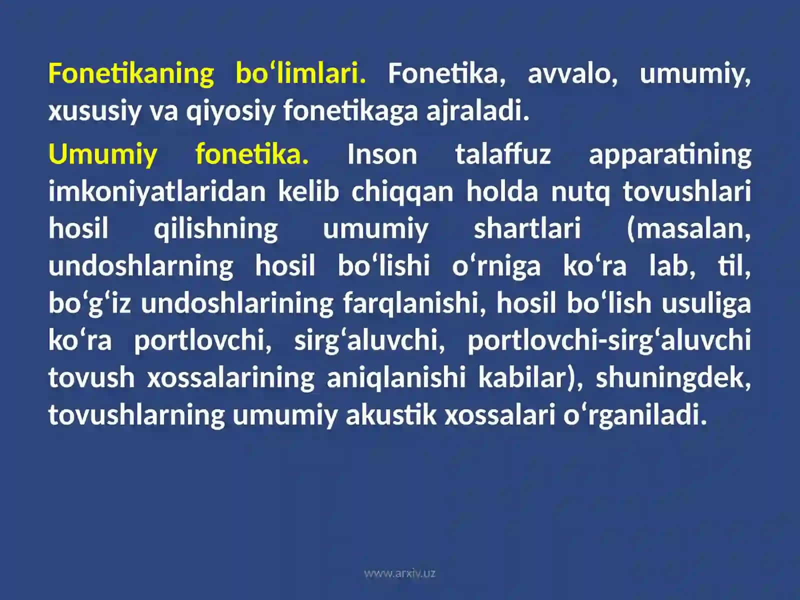 Fonetika haqida umumiy ma’lumot 3