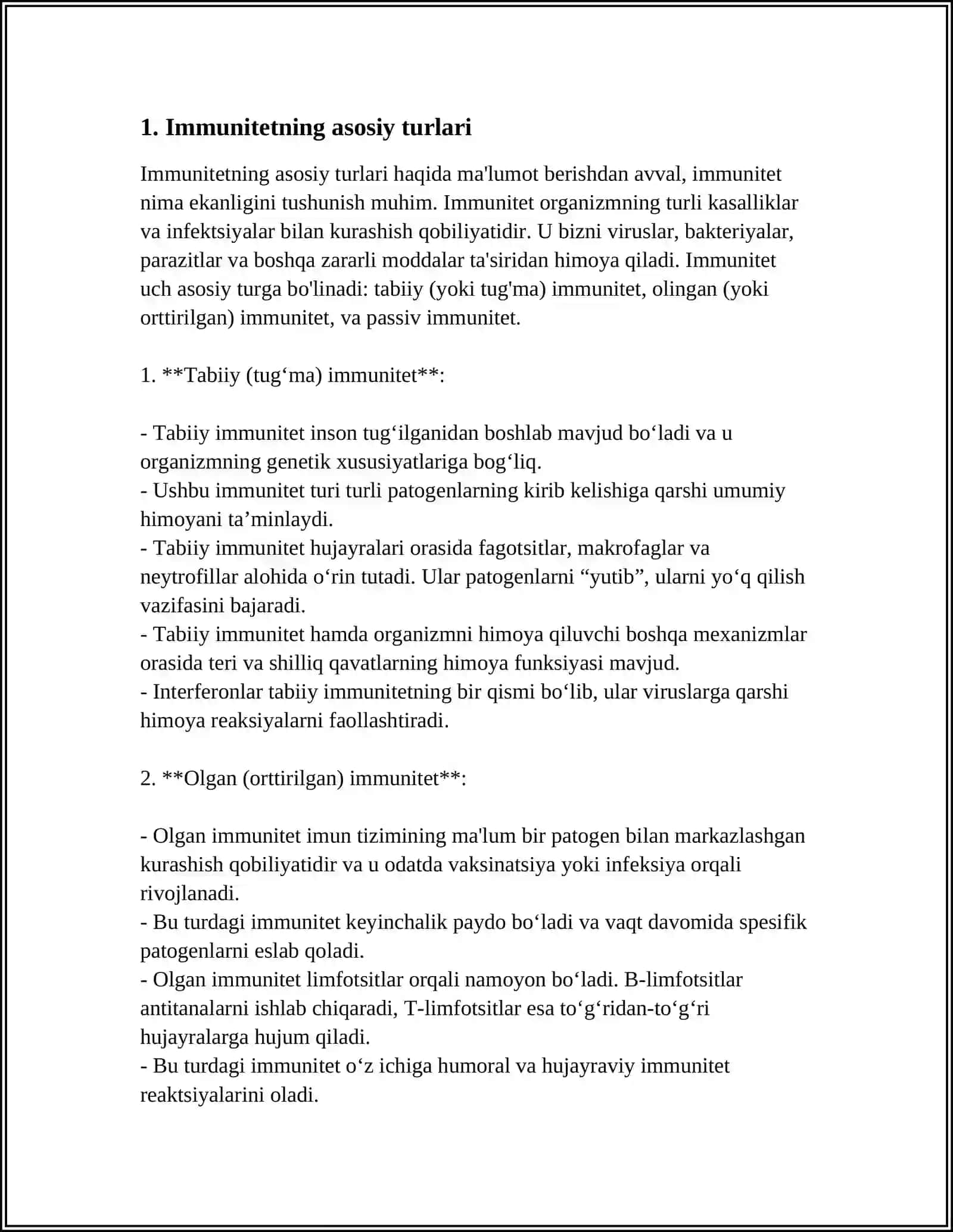 IMMUNITET NAZARIYALARI 3