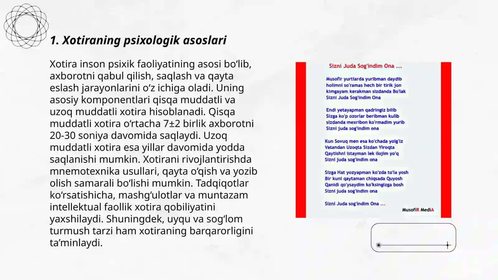 Xotiraning psixologik asoslari 3