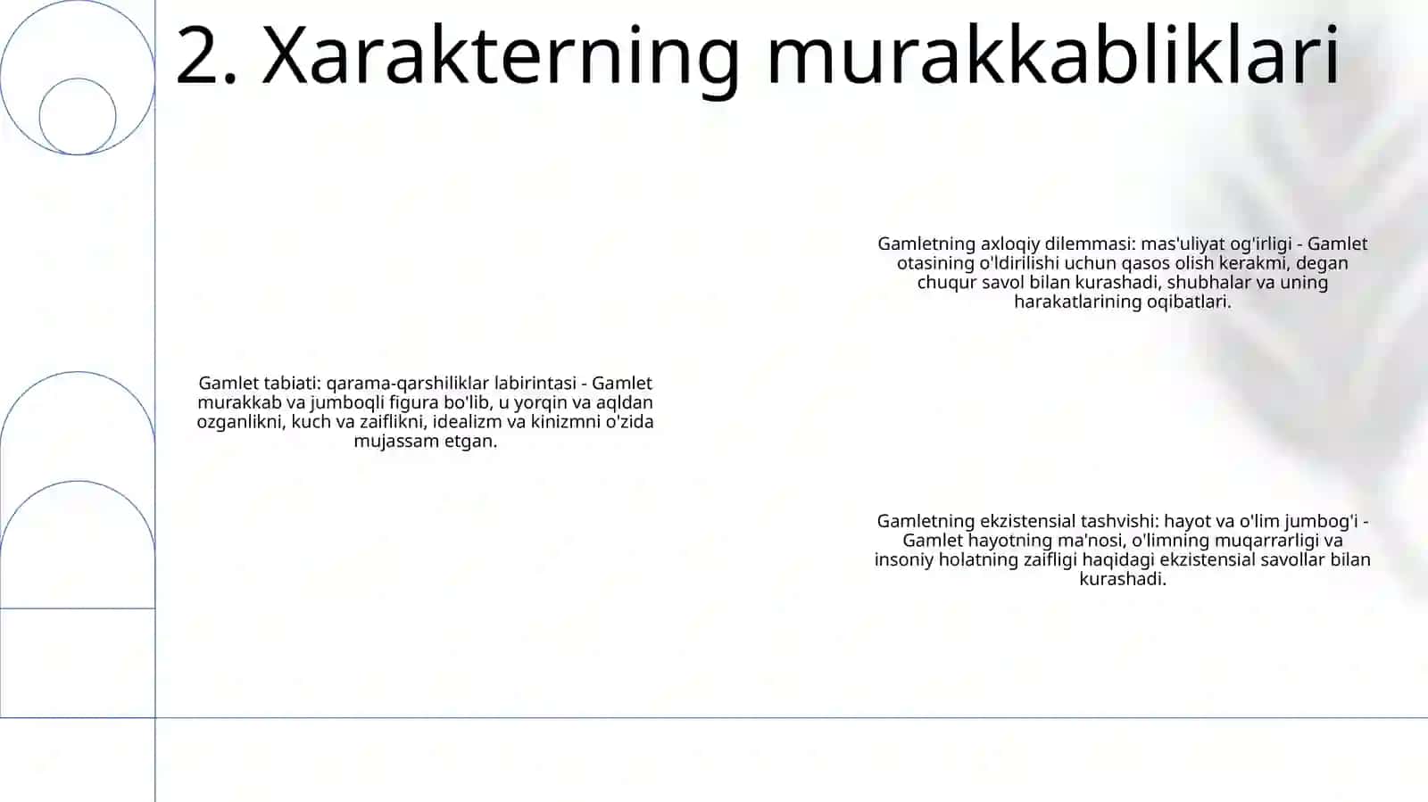 Hamlet Asaridan Olgan Taassurotlarim 3