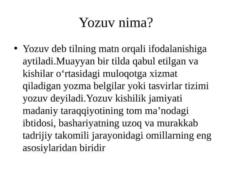 O‘zbek yozuvi va alifbo tarixi haqida ma’lumot 3