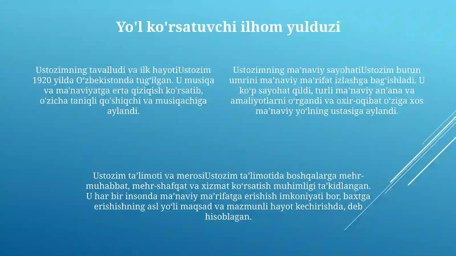 Ustozim - HayotimChirog'I 3
