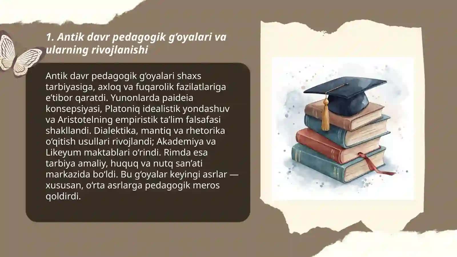 Pedagogik g‘oyalarning rivojlanish bosqichlari 3