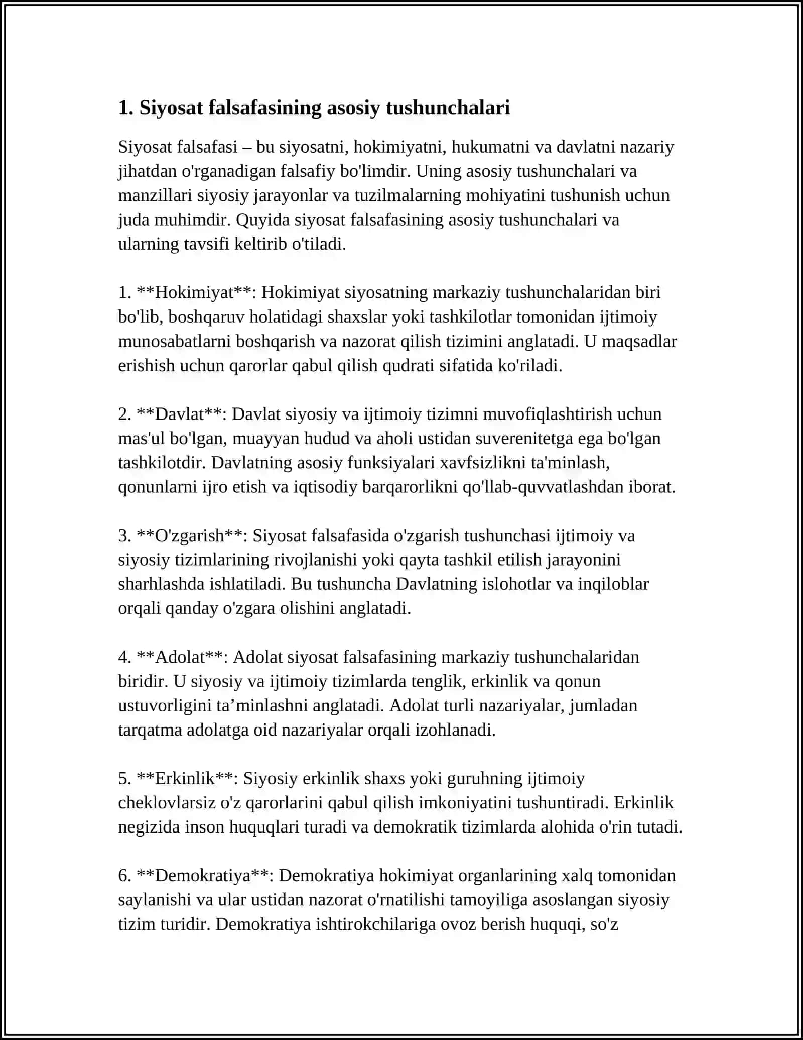 SIYOSAT FALSAFASINING MOHIYATI 3