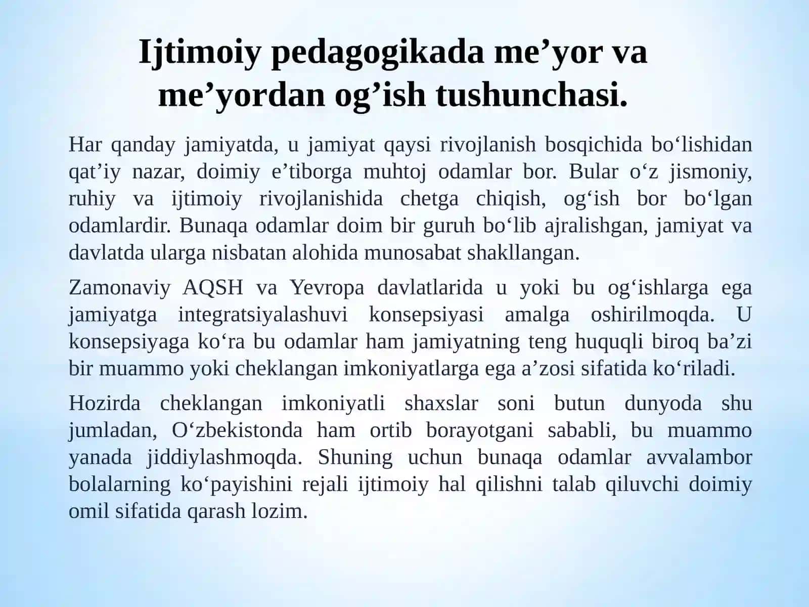 Ijtimoiy pedagogika darsi 3